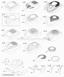 Blower HousingShrouds Diagram and Parts List for 12F802-1788-B1  Briggs and Stratton Engine